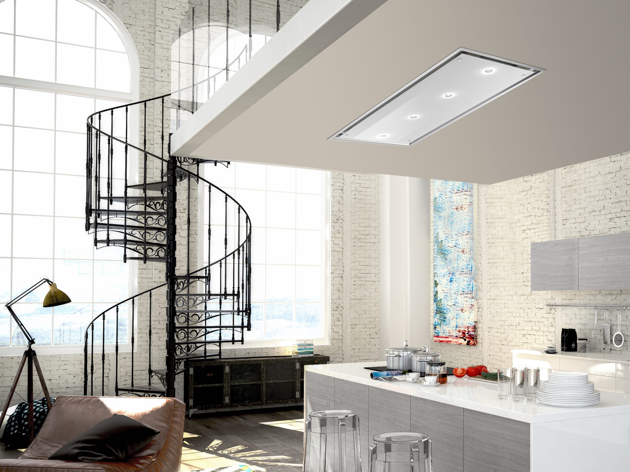 FENICE 120 Stainless Steel/White